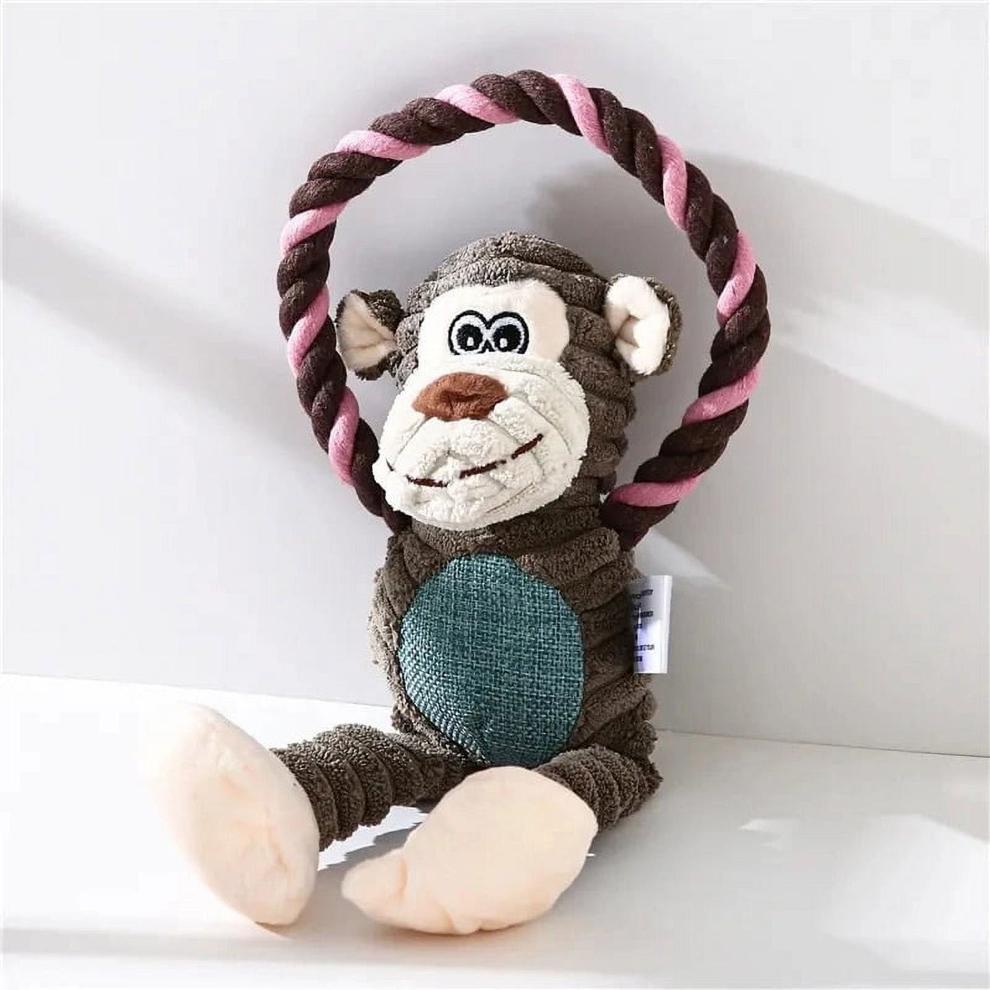 Squeaky Plush Animal Dog Toy – Durable & Interactive
