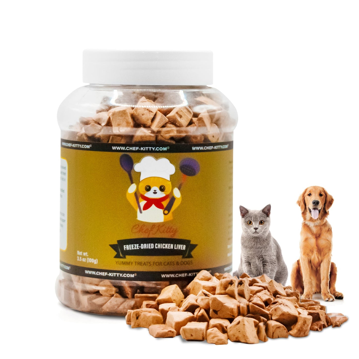 Freeze-Dried Chicken & Liver Cat Snacks – High-Protein Treats for Kittens & Cats