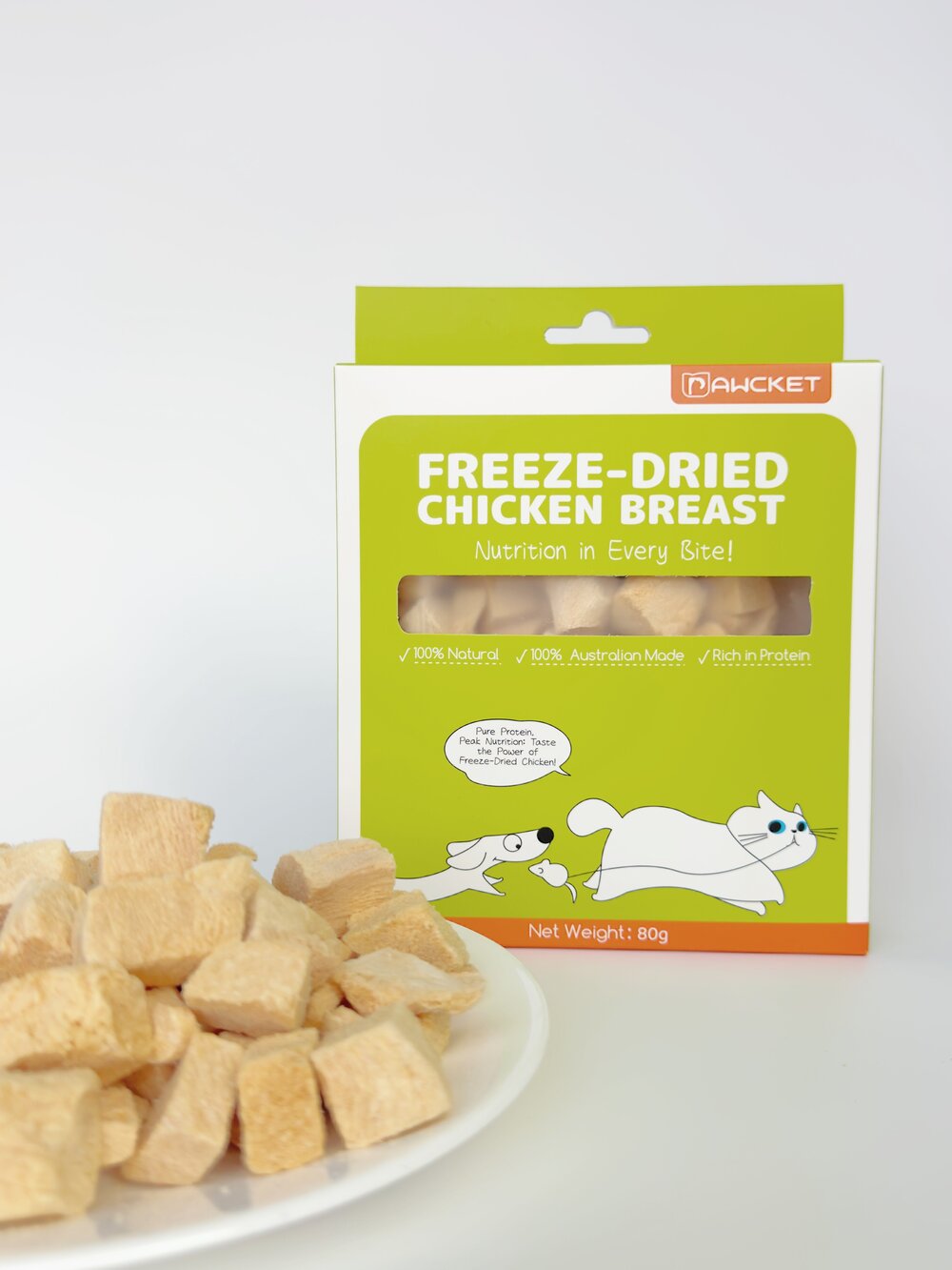 Freeze-Dried Chicken & Liver Cat Snacks – High-Protein Treats for Kittens & Cats