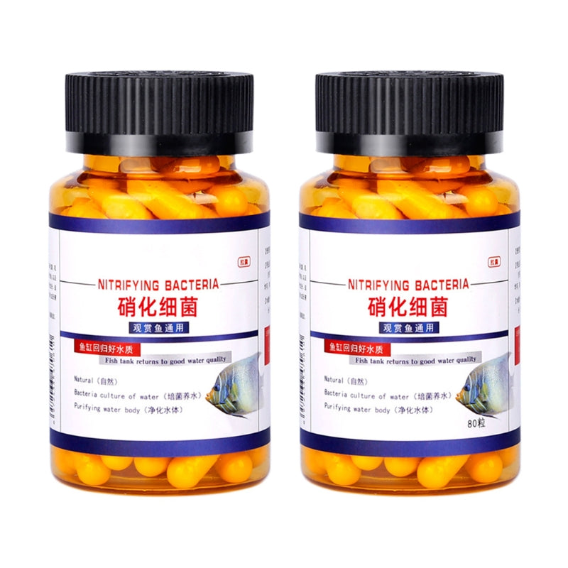 Nitrifying Bacteria Capsules – Aquarium Water Care (60 Count)