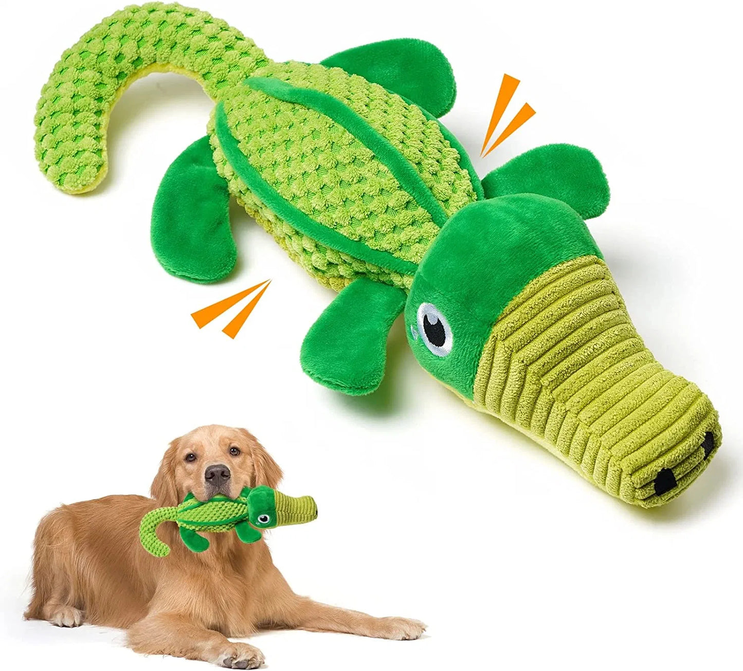 Squeaky Plush Animal Dog Toy – Durable & Interactive