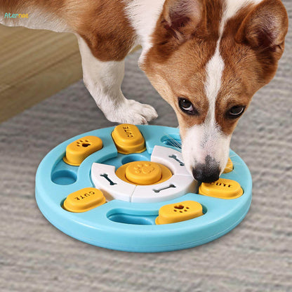 Dog Puzzle Feeder – Interactive Treat Dispenser with Cartoon Duck Design