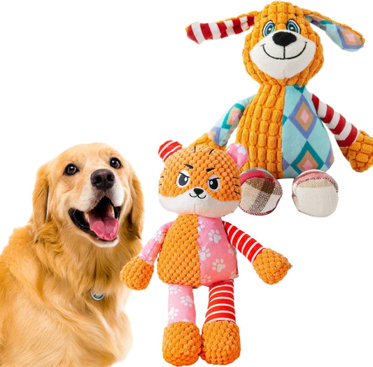 Durable Squeaky Bear Toy – Tough Plush for Aggressive Chewers
