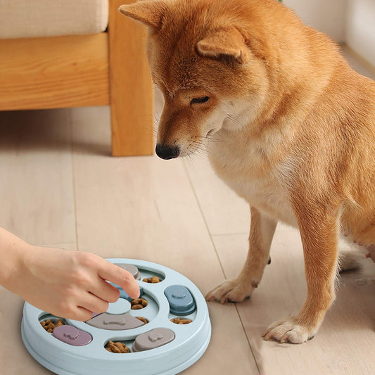 Dog Puzzle Feeder – Interactive Treat Dispenser with Cartoon Duck Design