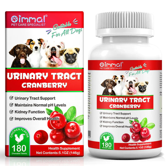 Cranberry Urinary Tablets for Dogs – 180 Chewable Tablets