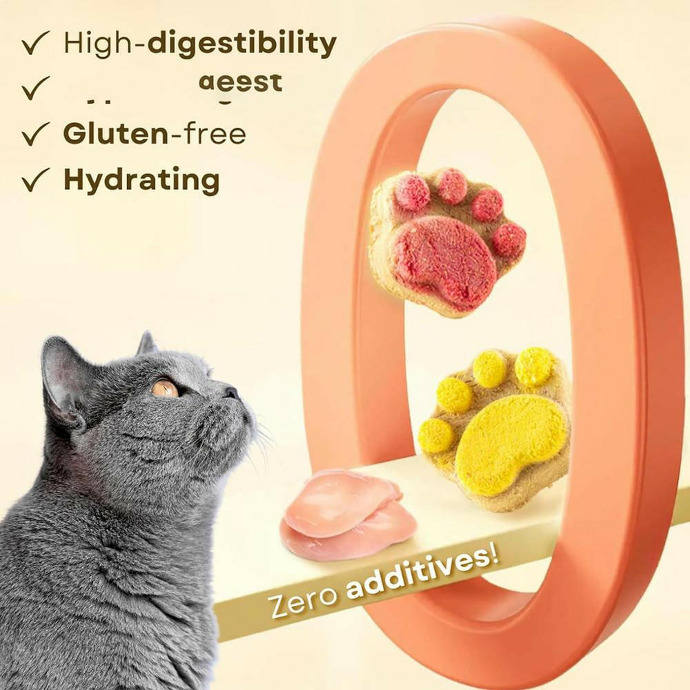 Natural Freeze-Dried Cat Paw Biscuits – Healthy & Tasty Cat Treats - Pet Niche