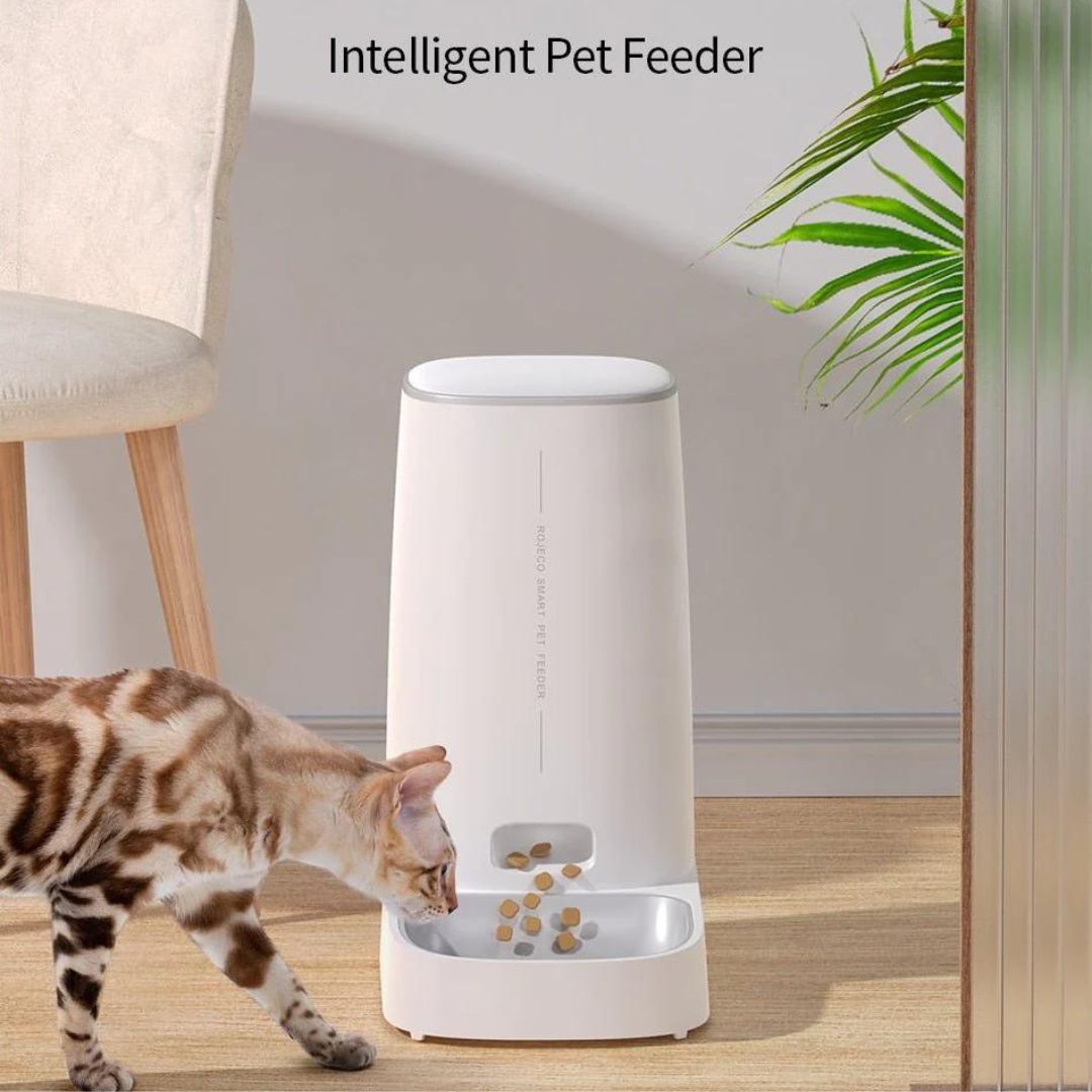 ROJECO Automatic Pet Feeder – Smart Food Dispenser for Cats & Dogs