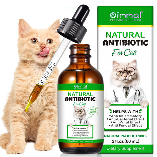 Natural Immune Support for Cats – Liquid Cat Supplement for Overall Health & Allergy Relief – Chicken Flavor – 2 Fl Oz