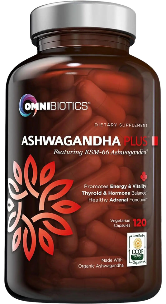 Ashwagandha Root Supplements – 120 Organic Vegan Capsules