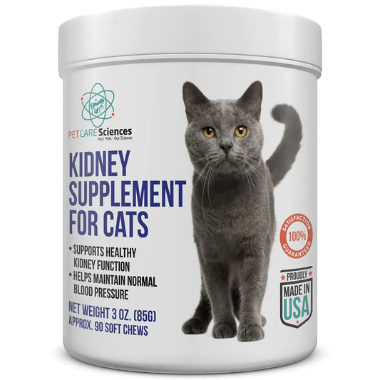 PET CARE Sciences Cat Kidney Support Chews – Renal Health & Urinary Tract Supplement (90 Servings)